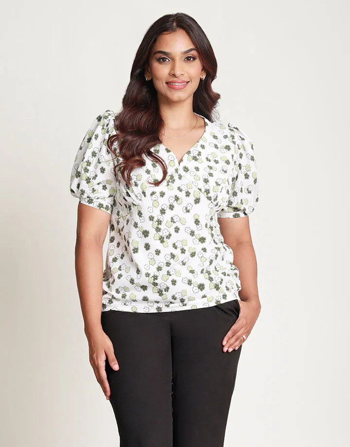 Printed Empire Waist Top