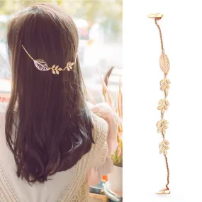 Rhinestone Leaf Headband