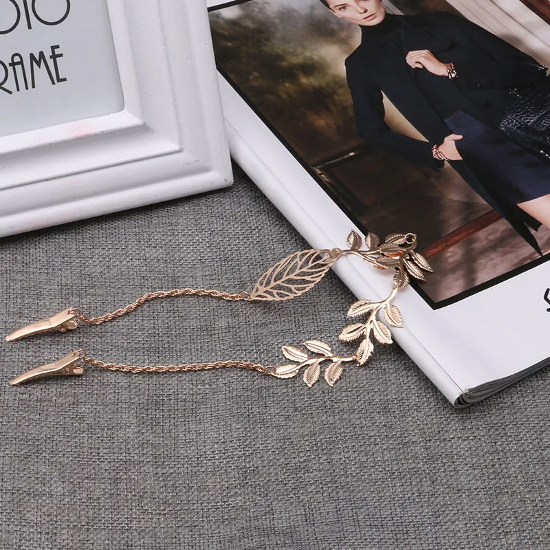 Rhinestone Leaf Headband