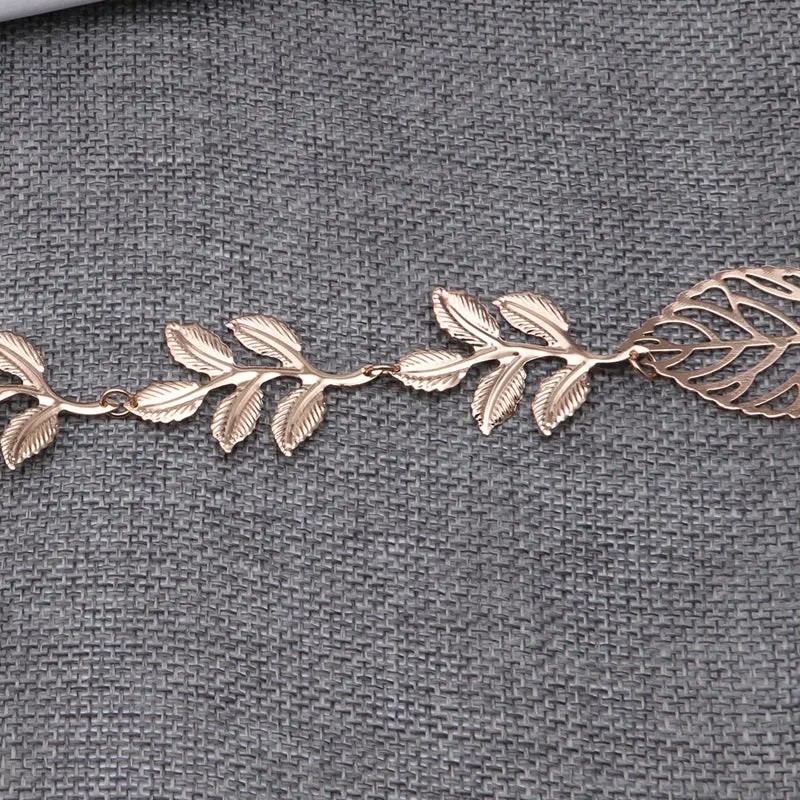Rhinestone Leaf Headband