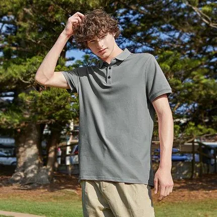 SEMIR turn down collar polo shirt men summer new half sleeve men short-sleeved trend Slim man business casual shirt