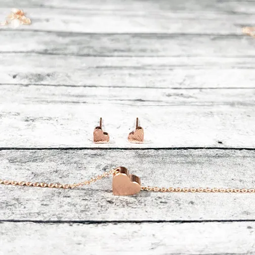 Solitary Heart Necklace (ROSE GOLD, GOLD OR SILVER)