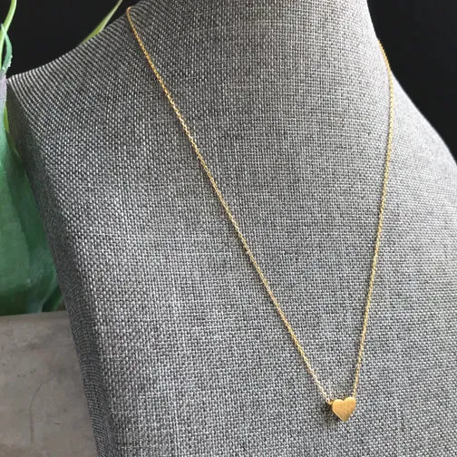 Solitary Heart Necklace (ROSE GOLD, GOLD OR SILVER)