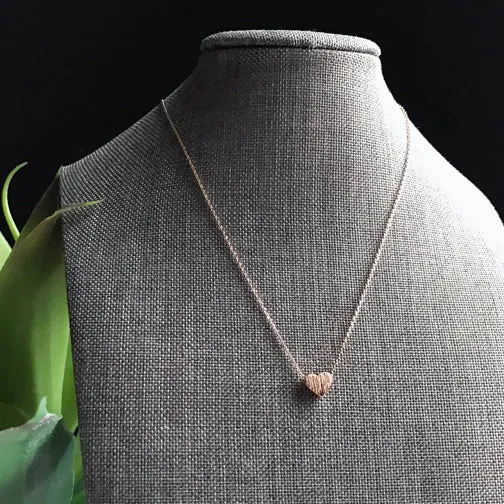 Solitary Heart Necklace (ROSE GOLD, GOLD OR SILVER)