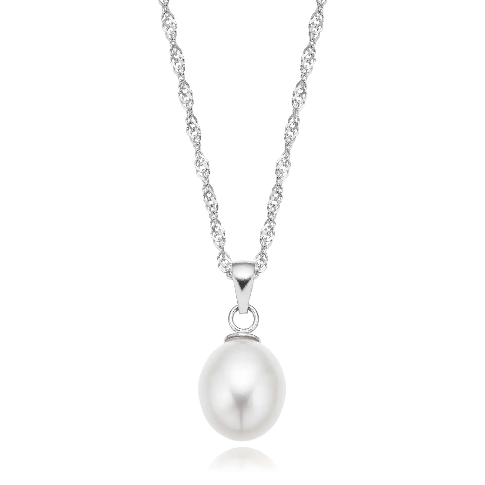 Sterling Silver 9-10mm Fresh Water Pearls Gift Set