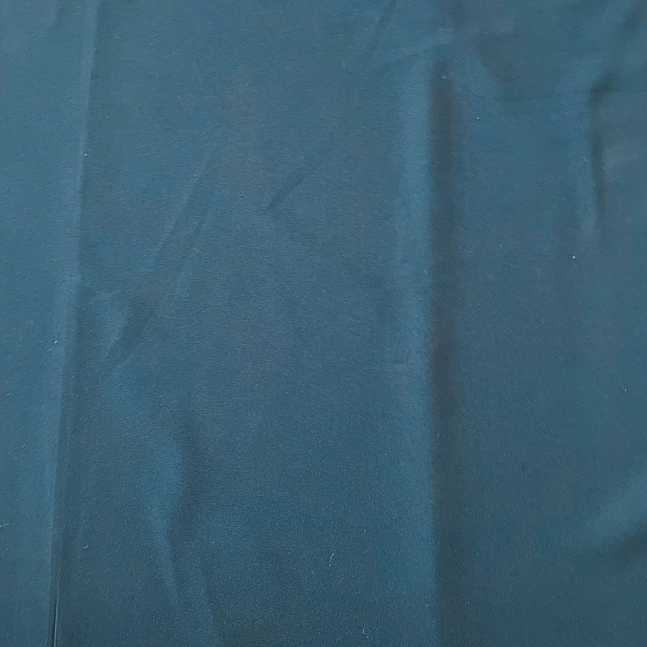 Teal Blue Solid Butter Crepe Fabric
