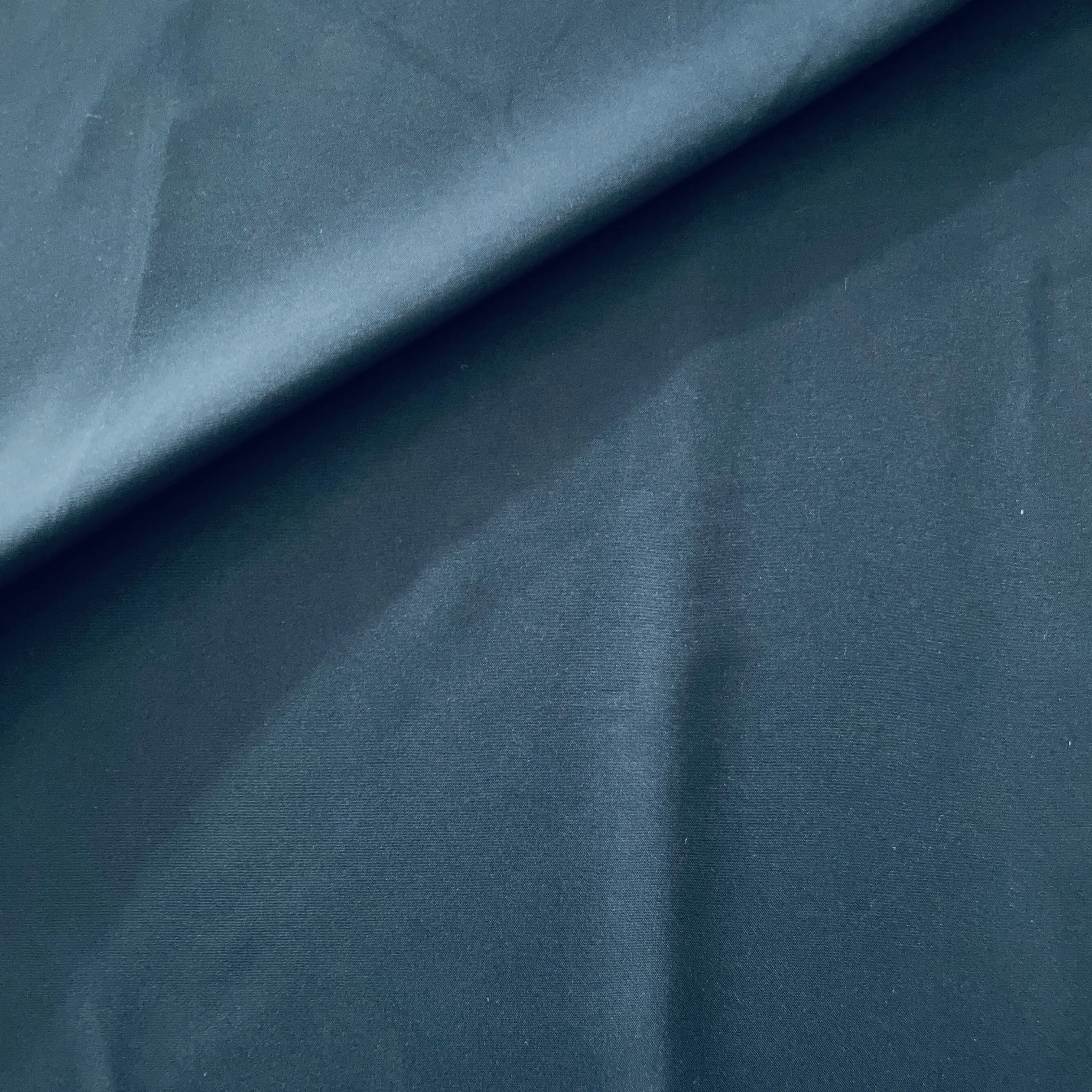 Teal Blue Solid Butter Crepe Fabric