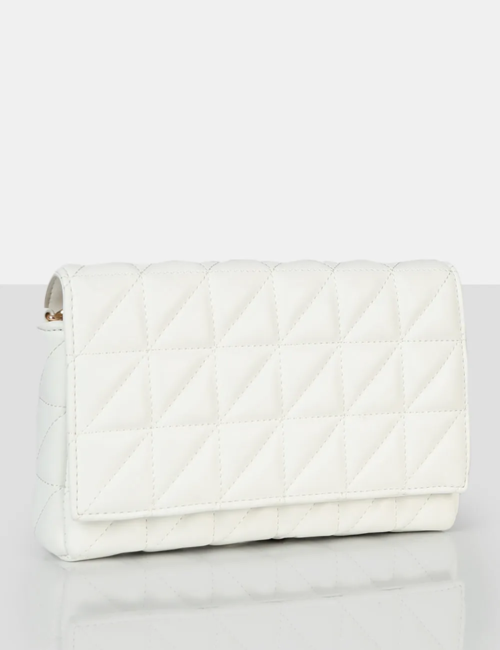 The Kahlo White Gold Chain Shoulder Mini Bag