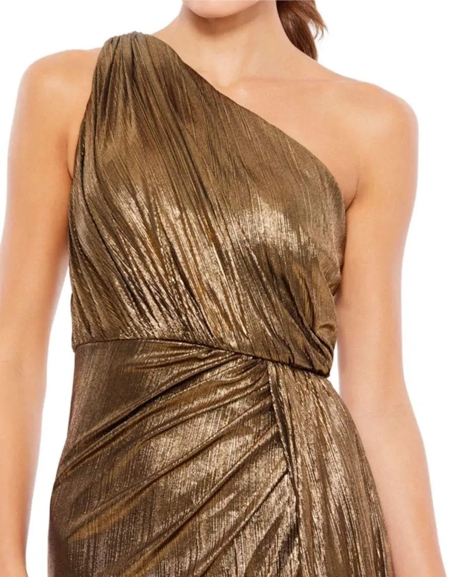 Up Brown Evening Dress