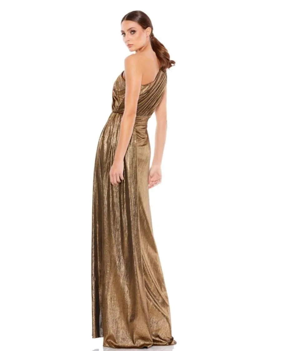 Up Brown Evening Dress