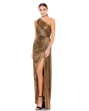 Up Brown Evening Dress