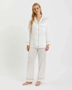 Women's Silk Pajamas - Ivory